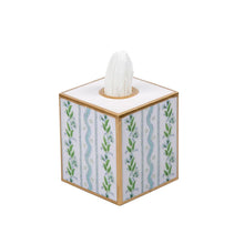 Load image into Gallery viewer, Emma Stripe Enameled Tissue Box Cover
