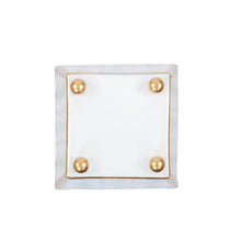 Load image into Gallery viewer, Emma Stripe Enameled Square Cachepot Planter
