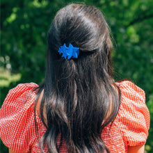 Load image into Gallery viewer, Flat Hair Clip | Tiny | Blue Shooting Star
