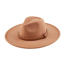 Load image into Gallery viewer, Mudpie Braided Fedora
