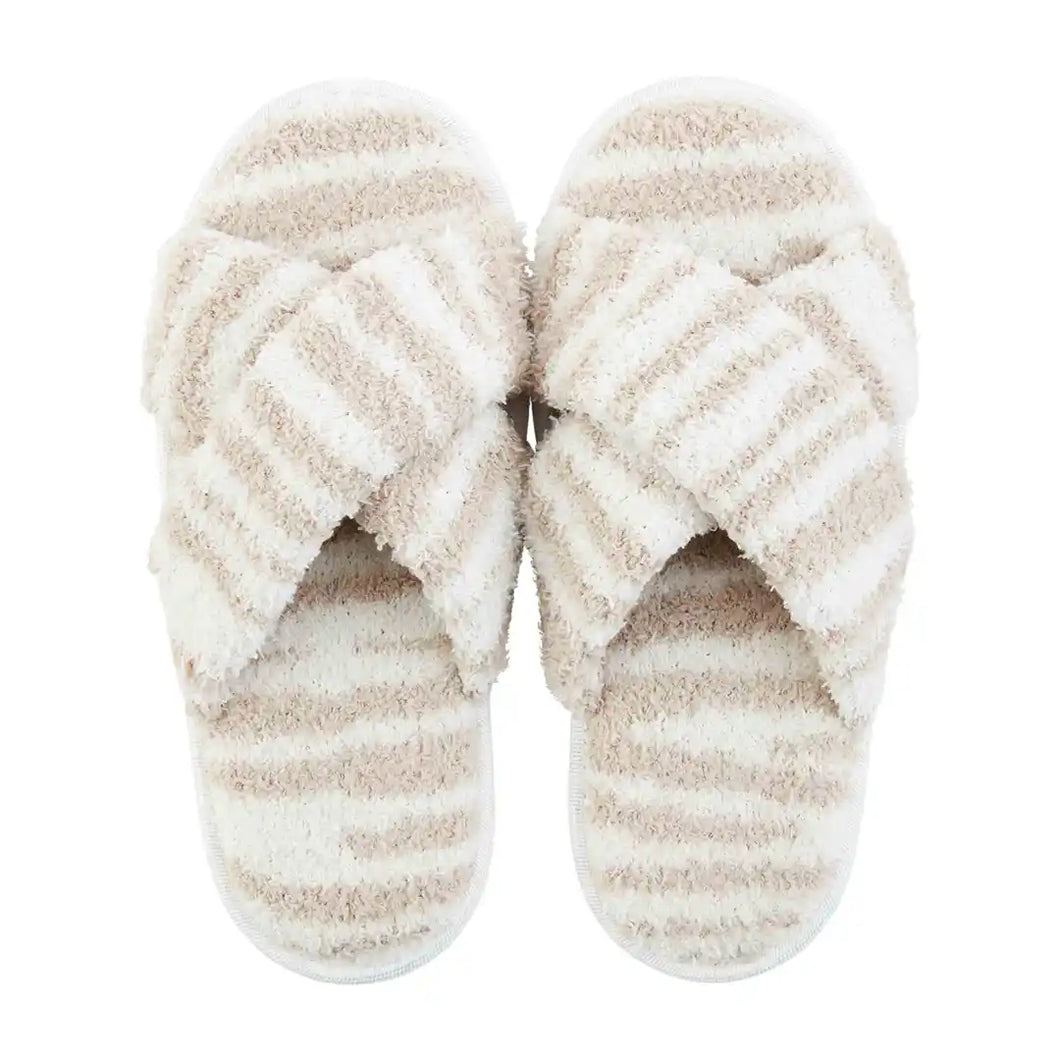 Zebra Chenille Slippers