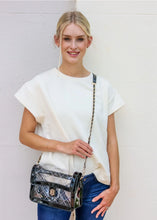 Load image into Gallery viewer, Quinn Quilted Clear Bag - Black Patent
