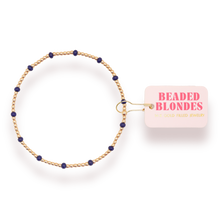 Load image into Gallery viewer, Navy Dainty Poppi Bracelet
