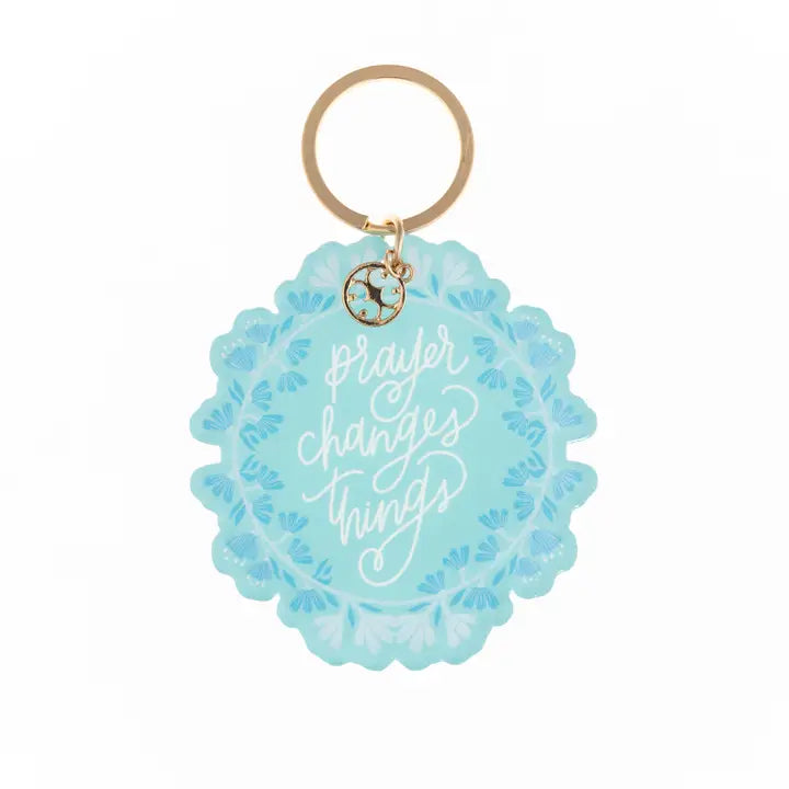 Prayer Changes Things Acrylic Keychain