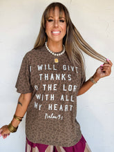 Load image into Gallery viewer, Thanks to the Lord Leopard Tee
