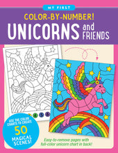Load image into Gallery viewer, My First Color-By-Number! Unicorn and Friends
