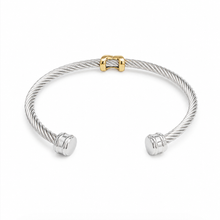 Load image into Gallery viewer, Knot Cable Cuff Bracelet | Stainless Steel &amp; Waterproof
