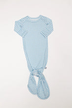 Load image into Gallery viewer, Knotted Gown - Gingham in Cottage Blue
