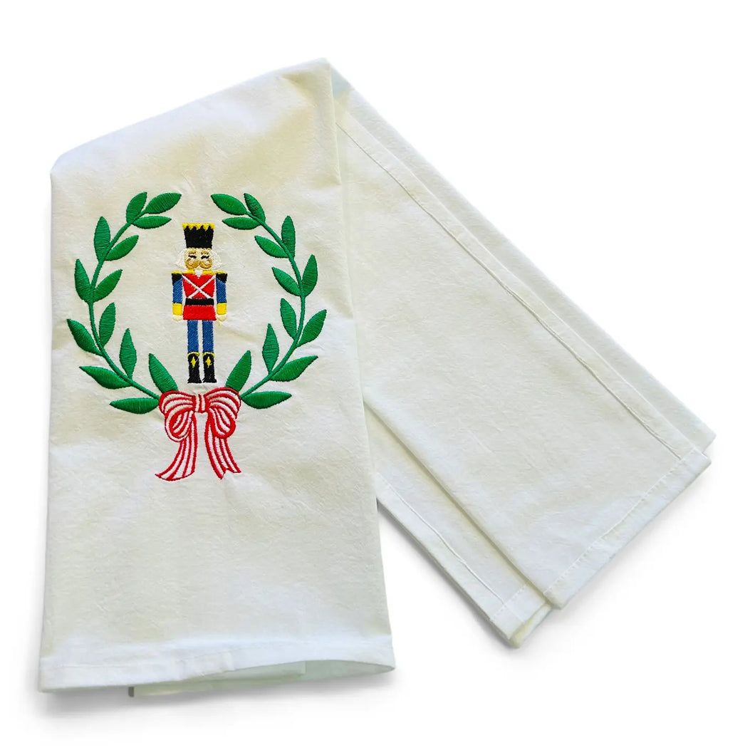 Tea Towel - Nutcracker in Laurel Wreath