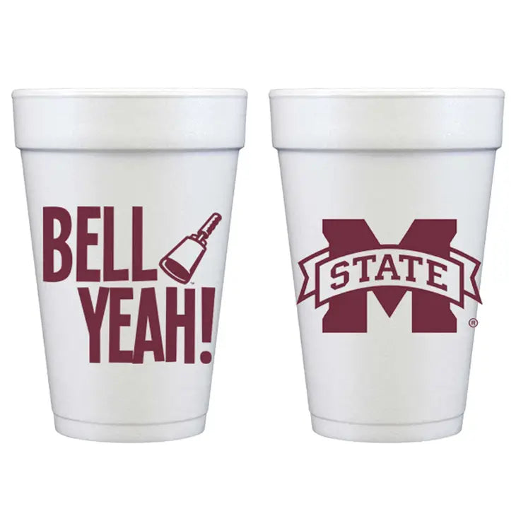 Mississippi State Foam Cups