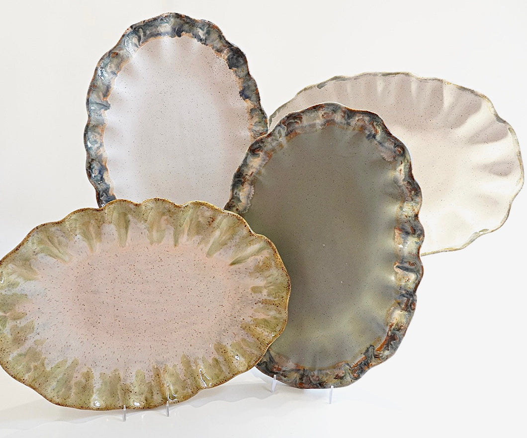 Etta B Fluttered Oval Platter