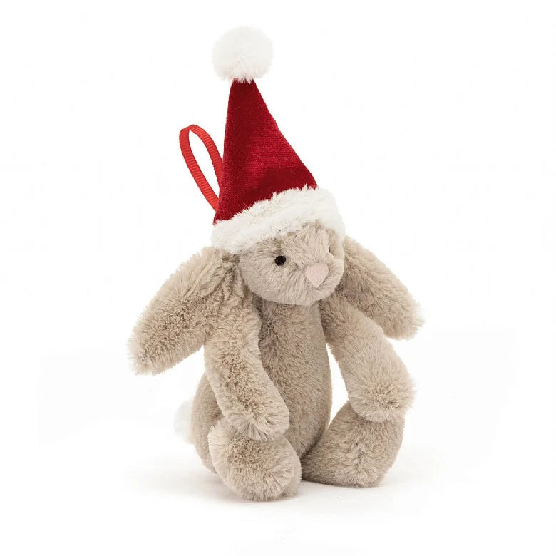 Bashful Christmas Bunny Decoration