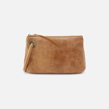 Load image into Gallery viewer, Daisy Daze Large Wristlet - Buffed Leather | Whiskey
