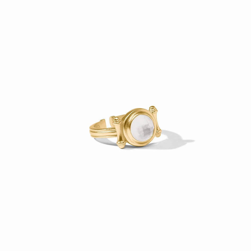 Bamboo Stone Ring- Clear