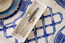 Load image into Gallery viewer, Blue Lattice Placemat
