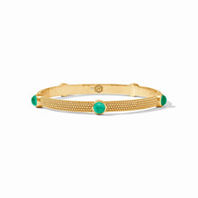 Load image into Gallery viewer, Cabochon Bangle - Iridescent Emerald Green
