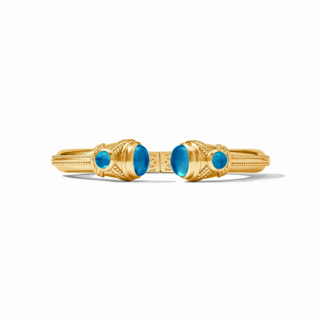 Cabochon Demi Cuff - Iridescent London Blue