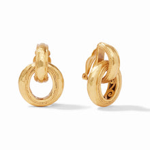 Load image into Gallery viewer, Cannes Doorknocker Clip Earrings

