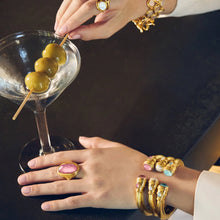 Load image into Gallery viewer, Cannes Demi Cuff - Iridescent Tourmaline Pink
