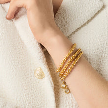 Load image into Gallery viewer, Cobblestone  Link Bracelet | Gold
