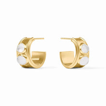 Load image into Gallery viewer, Dolce Stone Hoop - Iridescent Clear Crystal
