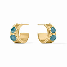 Load image into Gallery viewer, Dolce Stone Hoop - Iridescent Montana Blue
