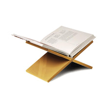 Load image into Gallery viewer, Libreria Gold Leaf Book Stand
