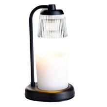 Load image into Gallery viewer, Fluted Glass Black Candle Warmer
