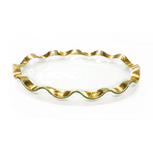 Load image into Gallery viewer, Annieglass Ruffle Oval Platter
