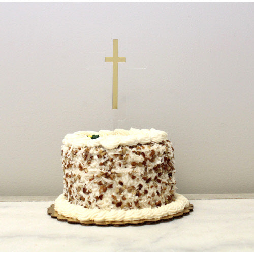 Cross Acrylic Cake Topper