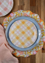 Load image into Gallery viewer, Etta Spring Plaid Salad Plate
