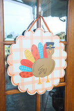 Load image into Gallery viewer, Patch the Turkey Scalloped Doorhanger
