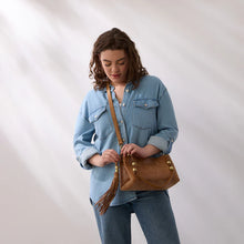 Load image into Gallery viewer, Seneca Shoulder Crossbody - Buffed Leather | Whiskey
