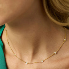 Load image into Gallery viewer, Jolie Delicate Station Cubic Zirconia Necklace
