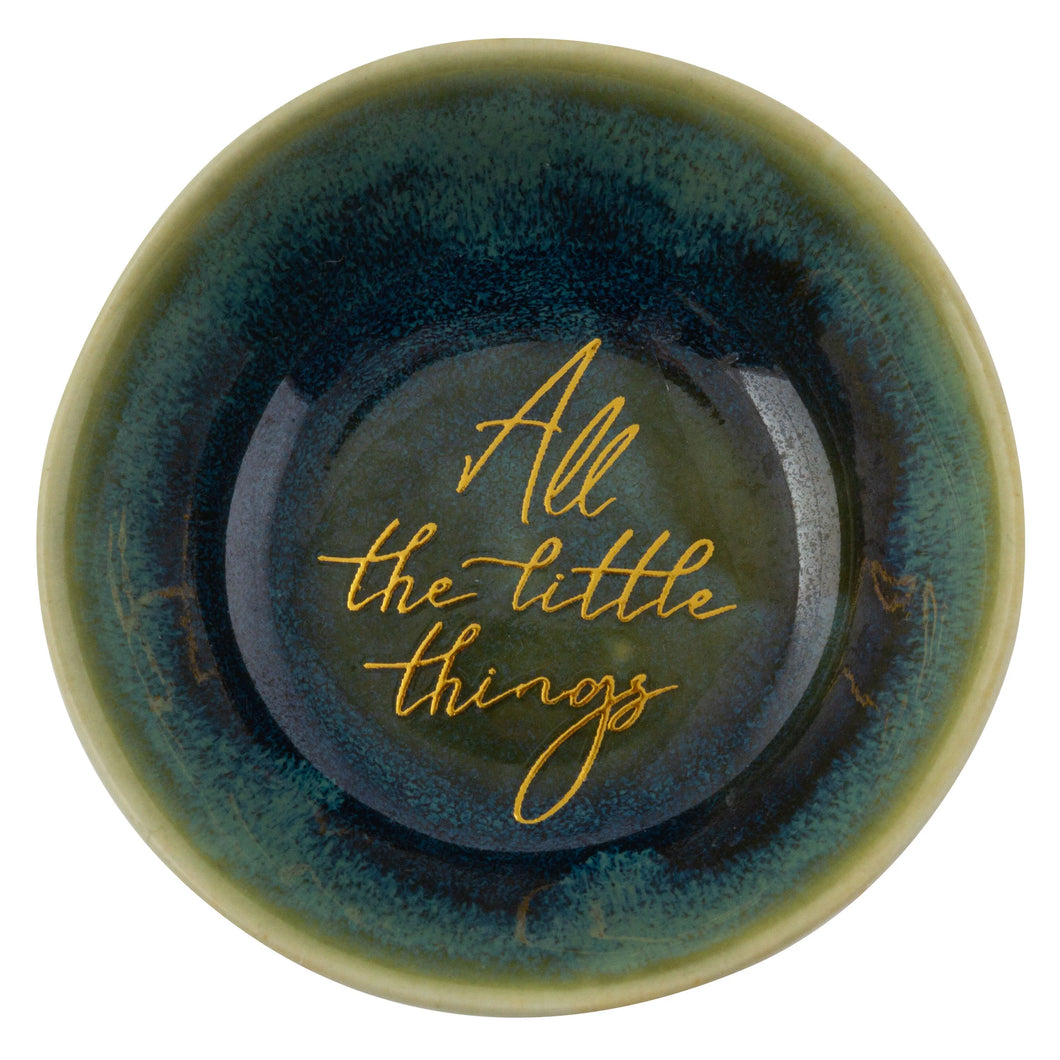 Small Shaped Trinket Trays - Turquiose