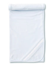 Load image into Gallery viewer, Hand Smocked CLB Charmed Light Blue Blanket
