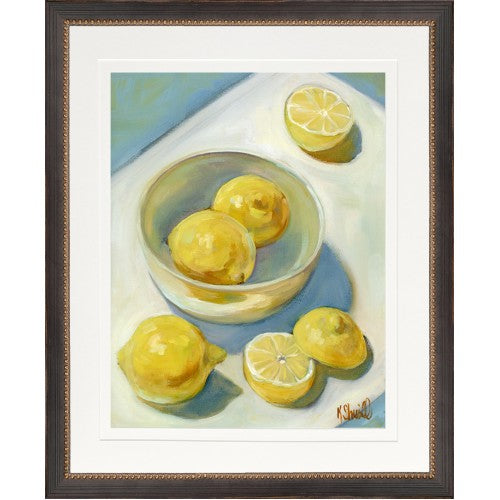 Lemons in Bowl Art