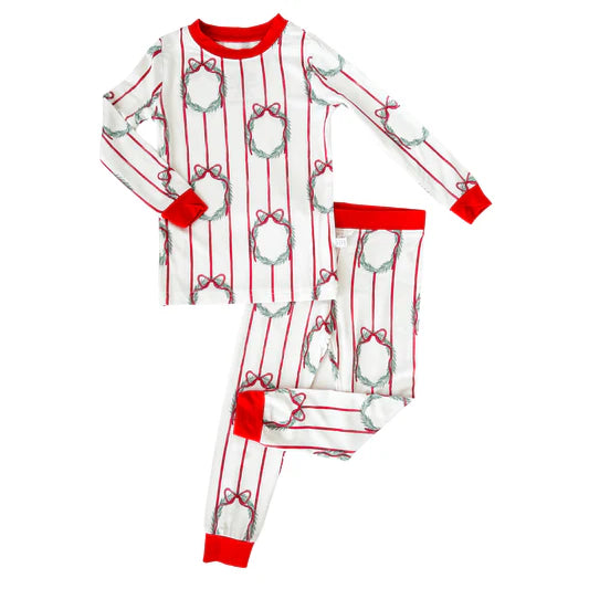 Poinsettia Wreath Loungewear Set
