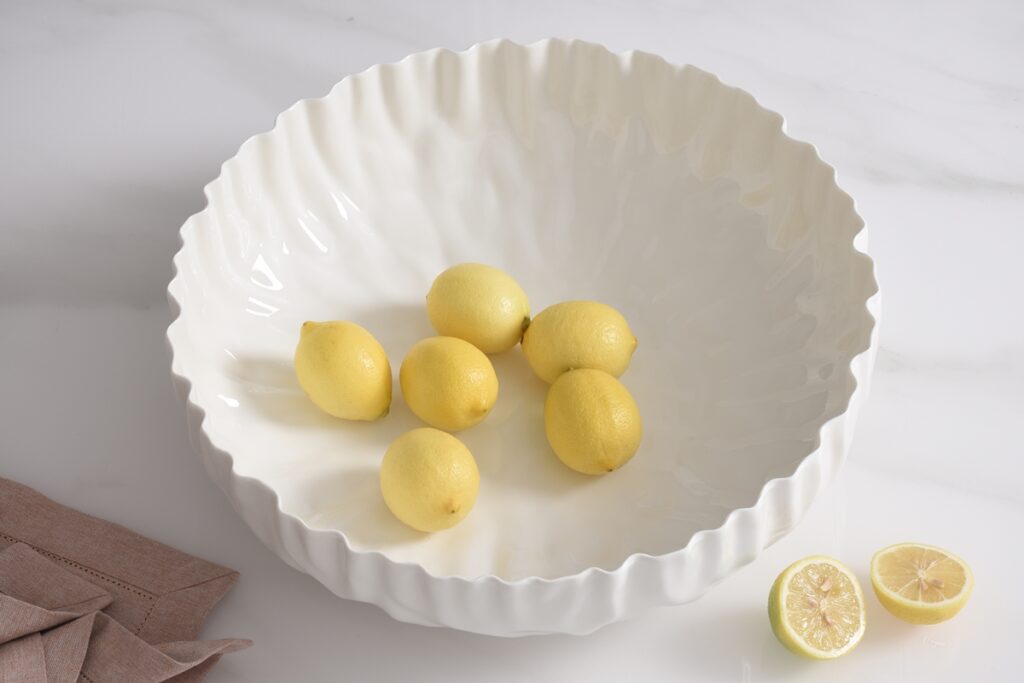 Pampa Bay White Extra Large Shallow Bowl