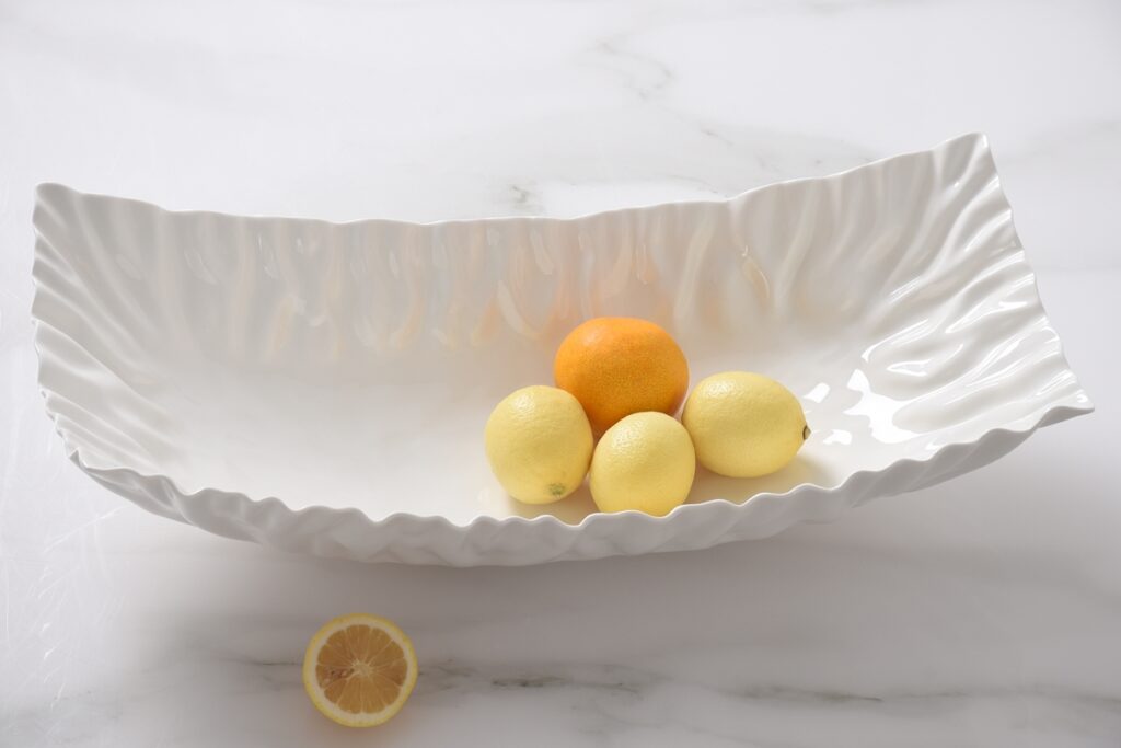 Pampa Bay White Rectangular Centerpiece