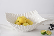 Load image into Gallery viewer, Pampa Bay White Square Centerpiece Bowl
