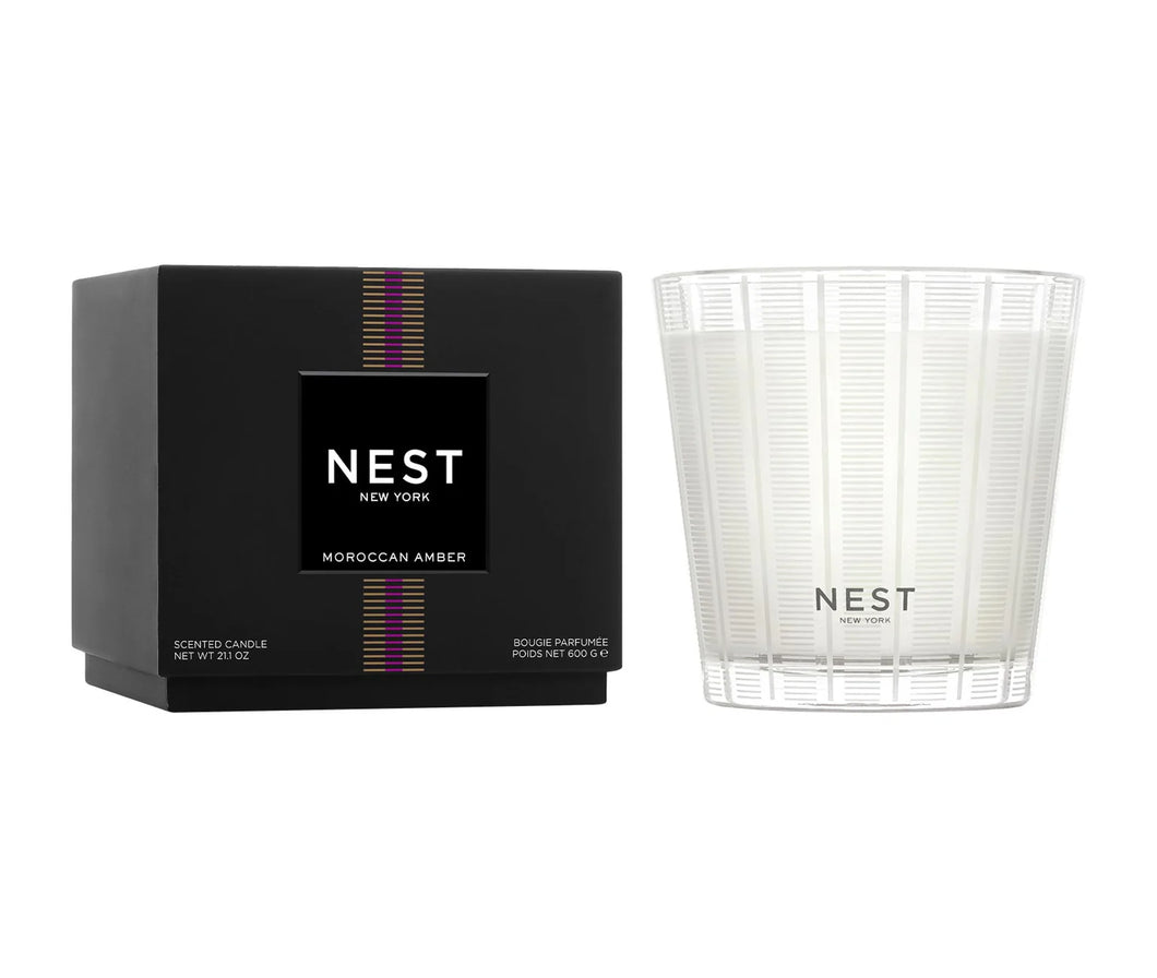Moroccan Amber 3 Wick Candle