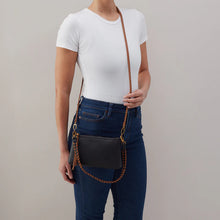 Load image into Gallery viewer, Darcy Crossbody - Pebbled Leather | Black and Tan
