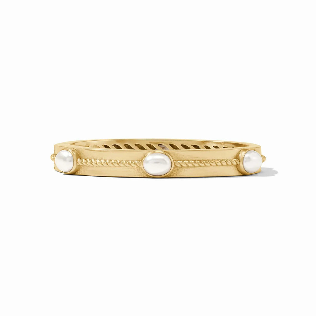 Nassau Stone Hinge Bangle Pearl
