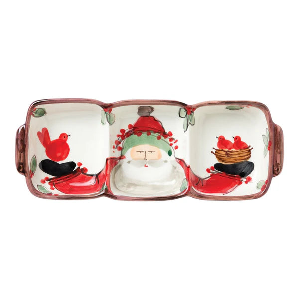 Old St. Nick Three-Part Server