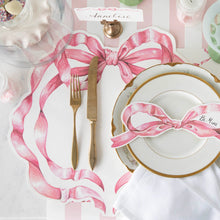 Load image into Gallery viewer, Die-cut Pink Bow Placemat

