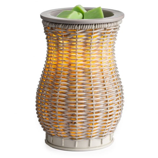 Graywash Wicker Illumination Warmer