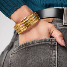 Load image into Gallery viewer, Rainbow Bangle - Shades of Jade
