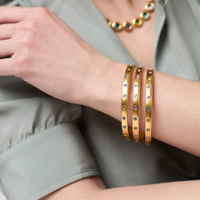 Load image into Gallery viewer, Rainbow Bangle - Shades of Jade
