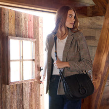 Load image into Gallery viewer, Kiva Large Crossbody - Pebbled Leather | Black
